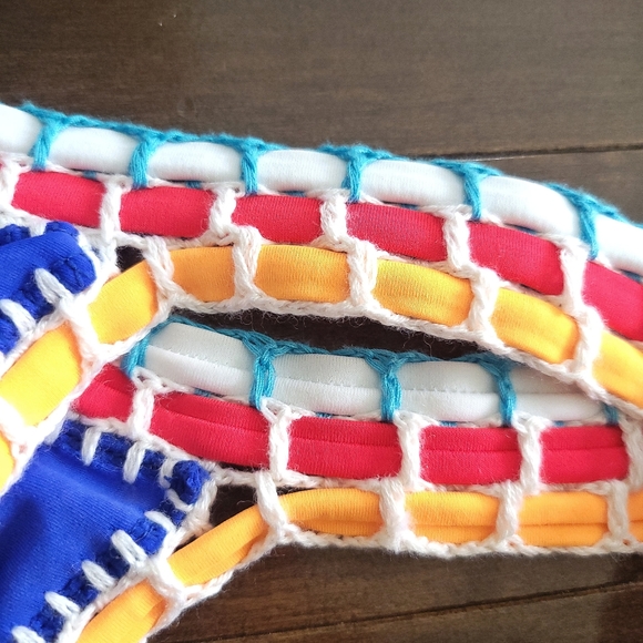 Miramar Banyan Swim Crochet Dopamine Vibrant Handmade Swimsuit Bikini Set - Picture 8 of 16